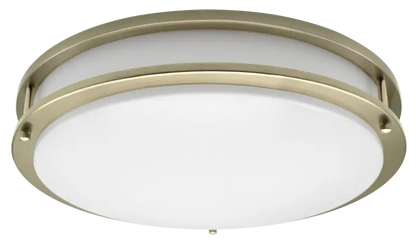 12/14/16 Inch LED Surface Mount Double Ring Fixture Kelvin Selectable 27K/3K/35K/4K/5K - Let There Be Lighting