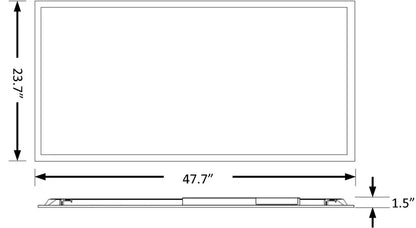 2x4 LED Flat Panel Light Lumen Selectable 3,300/4,500/5,000LM Kelvin Selectable 35K/4K/5K - Let There Be Lighting