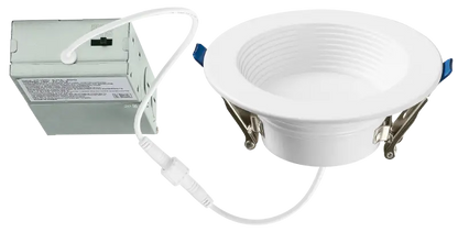 4 Inch Clip-in LED Downlight with Integrated J-Box Kelvin Selectable 27K/3K/35K/4K/5K - Let There Be Lighting