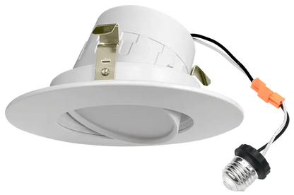 4 Inch Gimbal Recessed Retrofit LED Downlight Trim Kelvin Selectable 27K/3K/35K/4K/5K - Let There Be Lighting