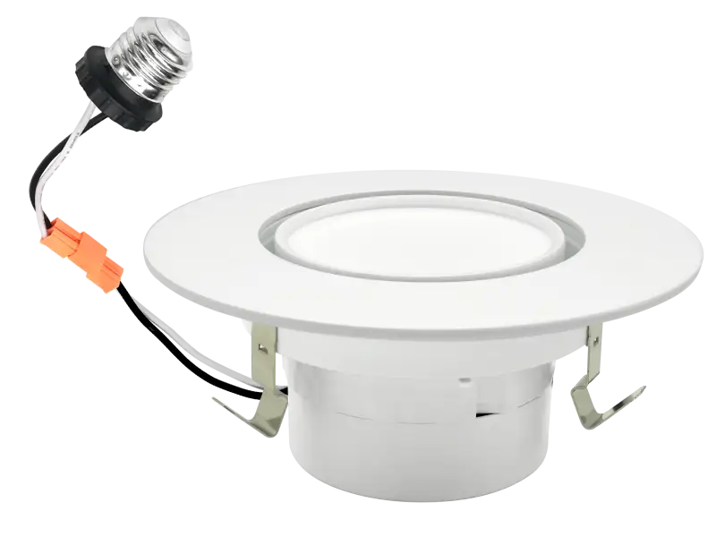 4 Inch Gimbal Recessed Retrofit LED Downlight Trim Kelvin Selectable 27K/3K/35K/4K/5K - Let There Be Lighting