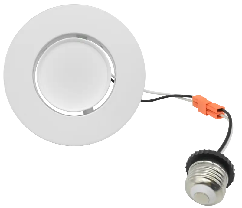 4 Inch Gimbal Recessed Retrofit LED Downlight Trim Kelvin Selectable 27K/3K/35K/4K/5K - Let There Be Lighting