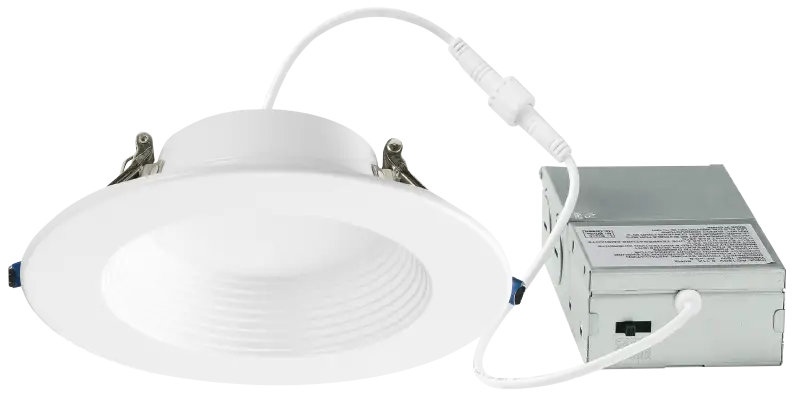 6 Inch Clip-in LED Downlight with Integrated J-Box Kelvin Selectable 27K/3K/35K/4K/5K - Let There Be Lighting