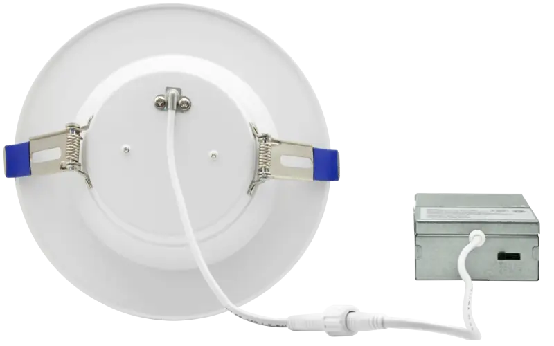 6 Inch Clip-in LED Downlight with Integrated J-Box Kelvin Selectable 27K/3K/35K/4K/5K - Let There Be Lighting