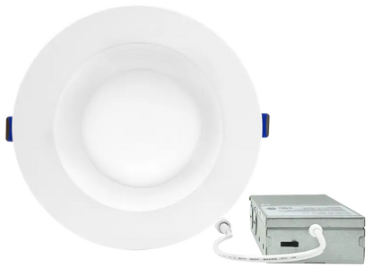 6 Inch Clip-in LED Downlight with Integrated J-Box Kelvin Selectable 27K/3K/35K/4K/5K - Let There Be Lighting