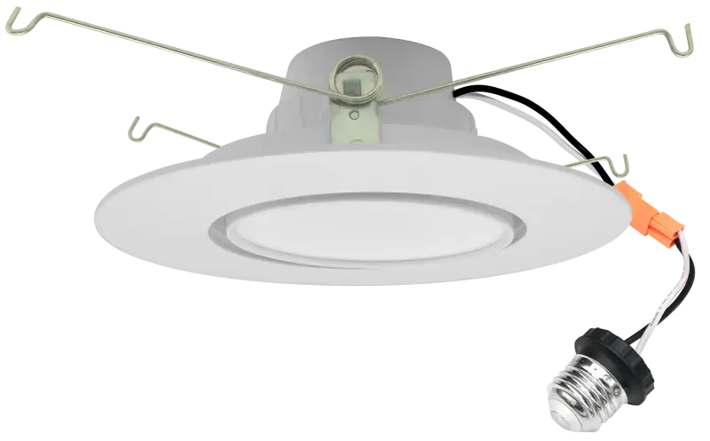 6 Inch Gimbal Recessed Retrofit LED Downlight Trim Kelvin Selectable 27K/3K/35K/4K/5K - Let There Be Lighting