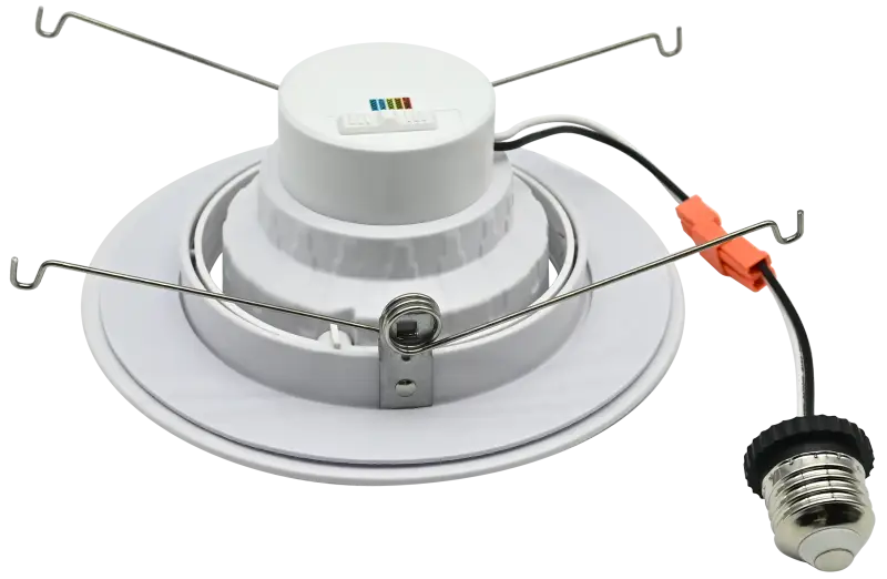 6 Inch Gimbal Recessed Retrofit LED Downlight Trim Kelvin Selectable 27K/3K/35K/4K/5K - Let There Be Lighting