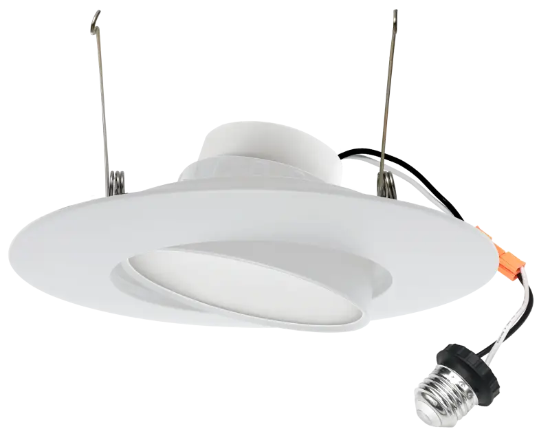 6 Inch Gimbal Recessed Retrofit LED Downlight Trim Kelvin Selectable 27K/3K/35K/4K/5K - Let There Be Lighting