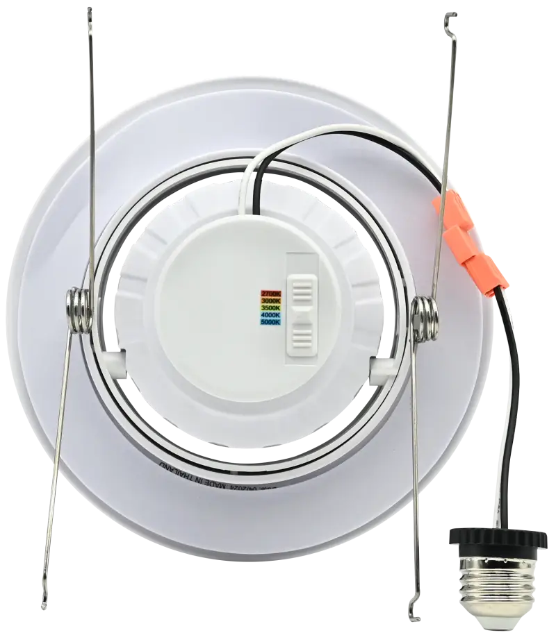 6 Inch Gimbal Recessed Retrofit LED Downlight Trim Kelvin Selectable 27K/3K/35K/4K/5K - Let There Be Lighting