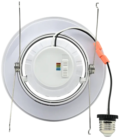 6 Inch Gimbal Recessed Retrofit LED Downlight Trim Kelvin Selectable 27K/3K/35K/4K/5K - Let There Be Lighting