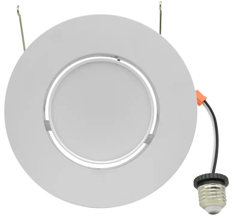 6 Inch Gimbal Recessed Retrofit LED Downlight Trim Kelvin Selectable 27K/3K/35K/4K/5K - Let There Be Lighting