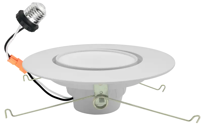 6 Inch Gimbal Recessed Retrofit LED Downlight Trim Kelvin Selectable 27K/3K/35K/4K/5K - Let There Be Lighting