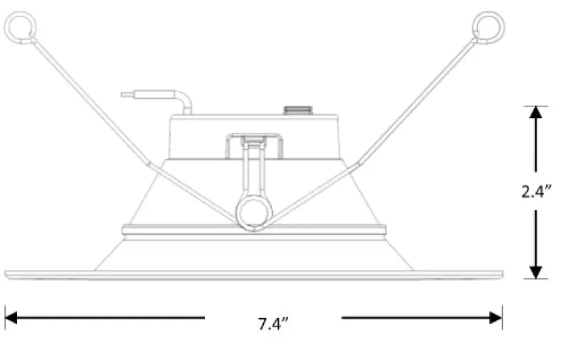 6 Inch Recessed Retrofit LED Downlight Trim Kelvin Selectable 27K/3K/35K/4K/5K - Let There Be Lighting