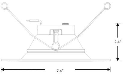 6 Inch Recessed Retrofit LED Downlight Trim Kelvin Selectable 27K/3K/35K/4K/5K - Let There Be Lighting