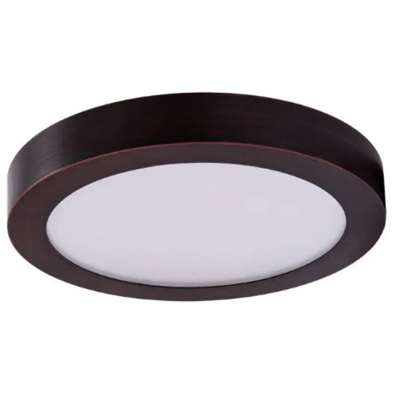 9 Inch LED Surface Mount Disk Light Kelvin Selectable 27K/3K/35K/4K/5K White, Nickel, or Bronze Finish - Let There Be Lighting