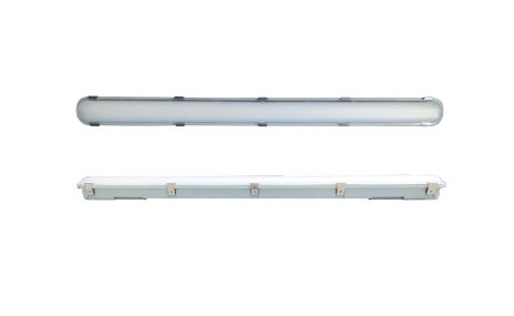 4FT LED Vapor Tight Fixture Lumen Selectable 5,300/6,200/7,600LM Kelvin Selectable 35K/4K/5K