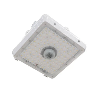 LED Canopy Light with Occupancy Sensor Lumen Selectable 7,000/8,000/10,000LM Kelvin Selectable 3K/4K/5K Bronze or White Finish - Let There Be Lighting