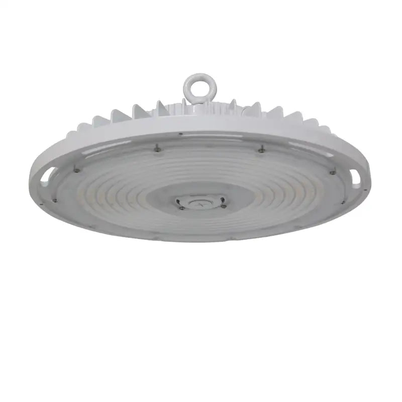 LED UFO Round High Bay Lumen Selectable 24,000/30,000/35,000LM Kelvin Selectable 4K/5K Plug-In Sensor Ready Black or White Finish - Let There Be Lighting