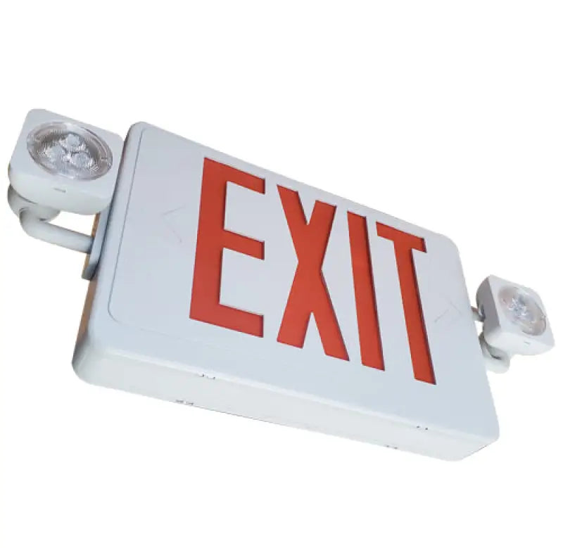 Low Profile LED Exit & Emergency Combo with Battery Backup - Let There Be Lighting