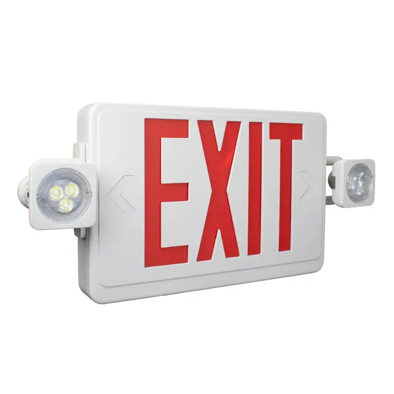 Low Profile LED Exit & Emergency Combo with Battery Backup - Let There Be Lighting