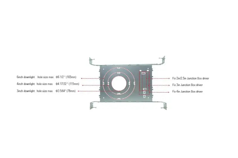 Mounting Plate for 3/4/6 Inch LED Recessed Downlights - Let There Be Lighting