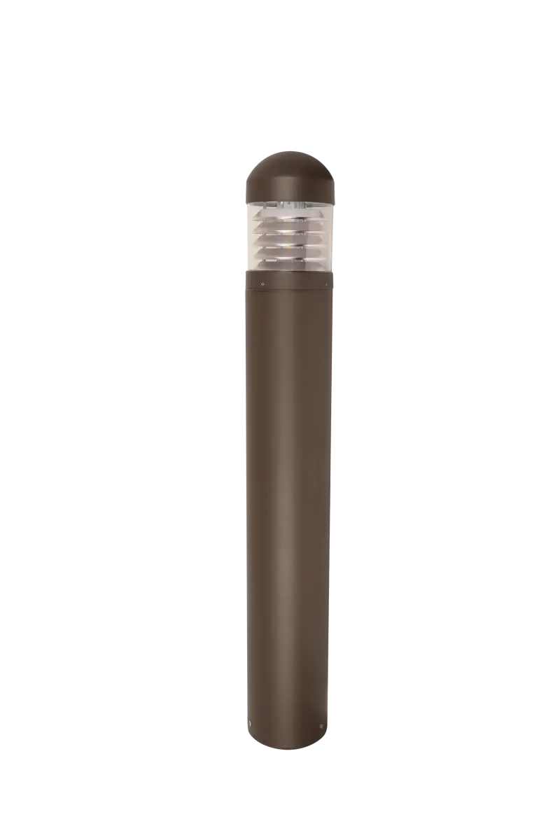 Round Dome Top Louvered LED Bollard Lumen Selectable 900/1,300/1,700LM Kelvin Selectable 3K/4K/5K - Let There Be Lighting