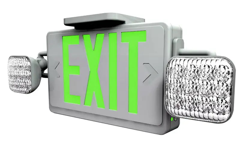 Standard LED Exit & Emergency Combo with Battery Backup - Let There Be Lighting