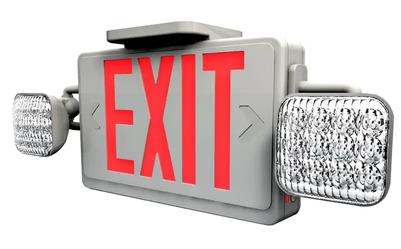 Standard LED Exit & Emergency Combo with Battery Backup - Let There Be Lighting