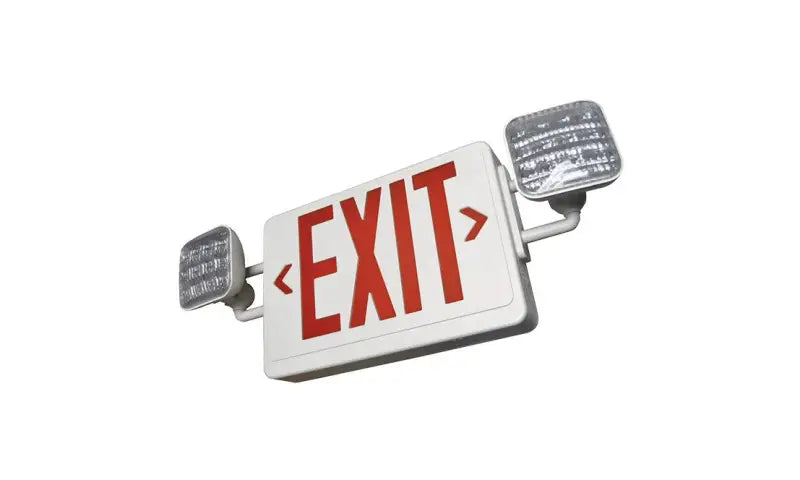 Standard LED Exit & Emergency Combo with Battery Backup - Let There Be Lighting