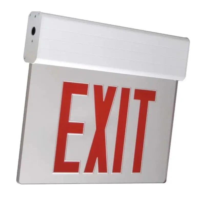 Universal Mount LED Edge Lit Exit Sign with Battery Backup - Let There Be Lighting