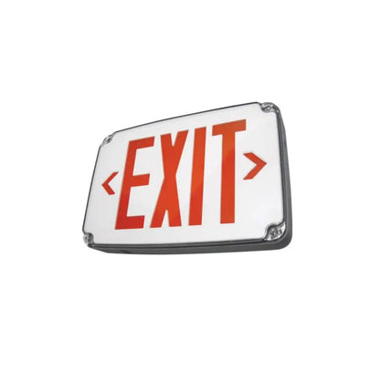 Wet Location LED Exit Sign with Battery Backup - Let There Be Lighting